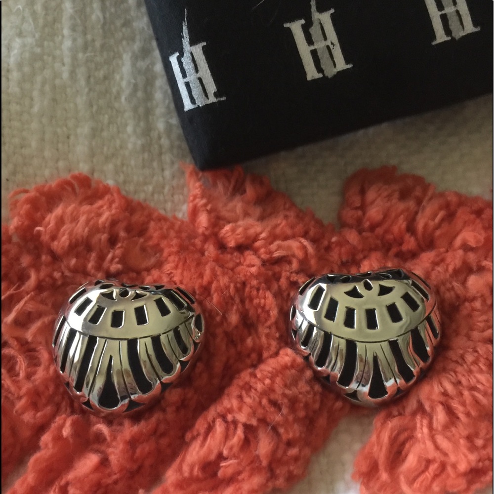 John Hardy Sterling Silver Clip on Earrings